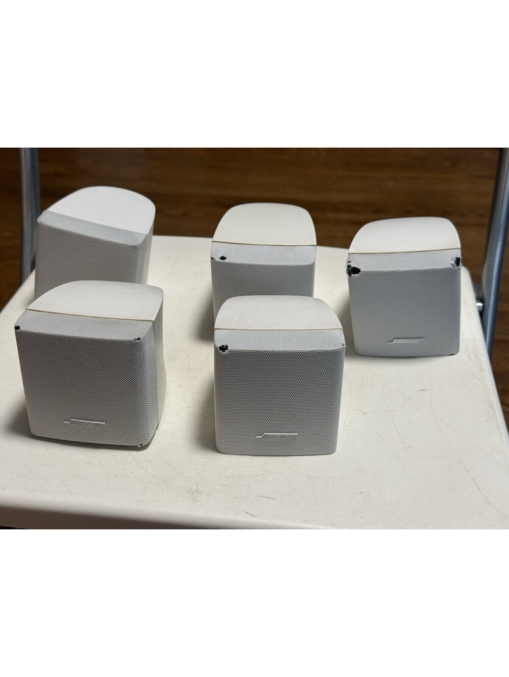 5  Bose Single Cube Speaker Acoustimass - White
